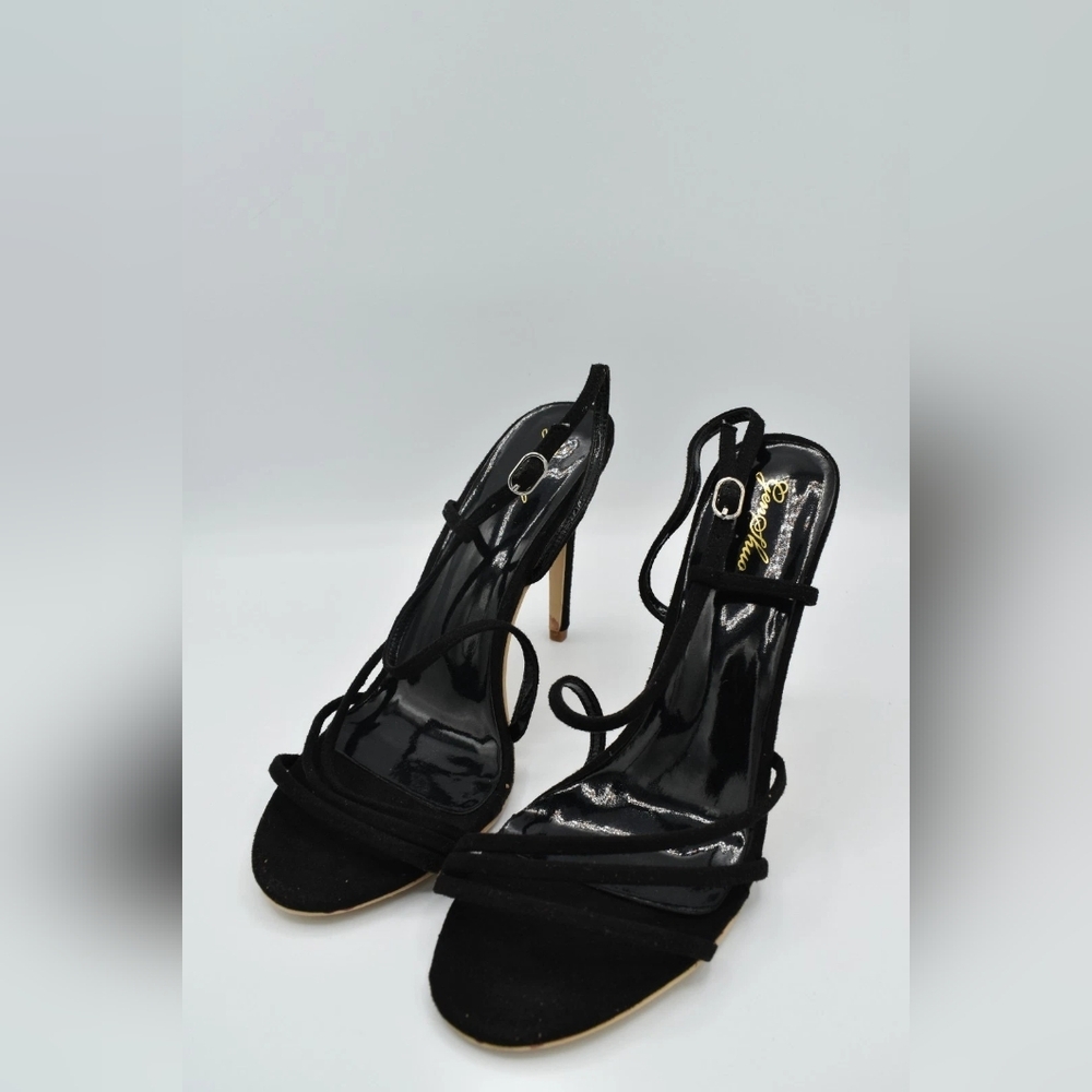 Elegant Black Strappy Heels
